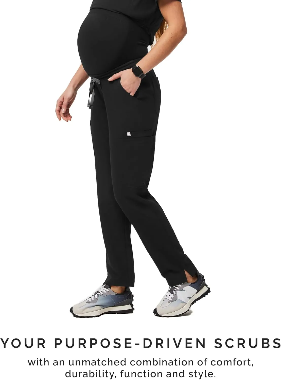 FIGS YOLA Skinny Maternity Scrub Pants for Women  11 Pockets, 4-Way Stretch, Anti-Wrinkle Women Scrub Bottoms