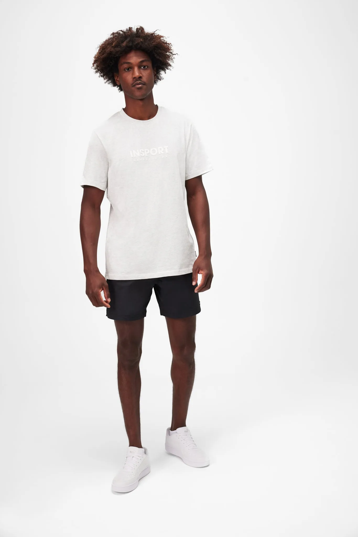 INSPORT MEN'S BONDI GYM BLACK SHORTS