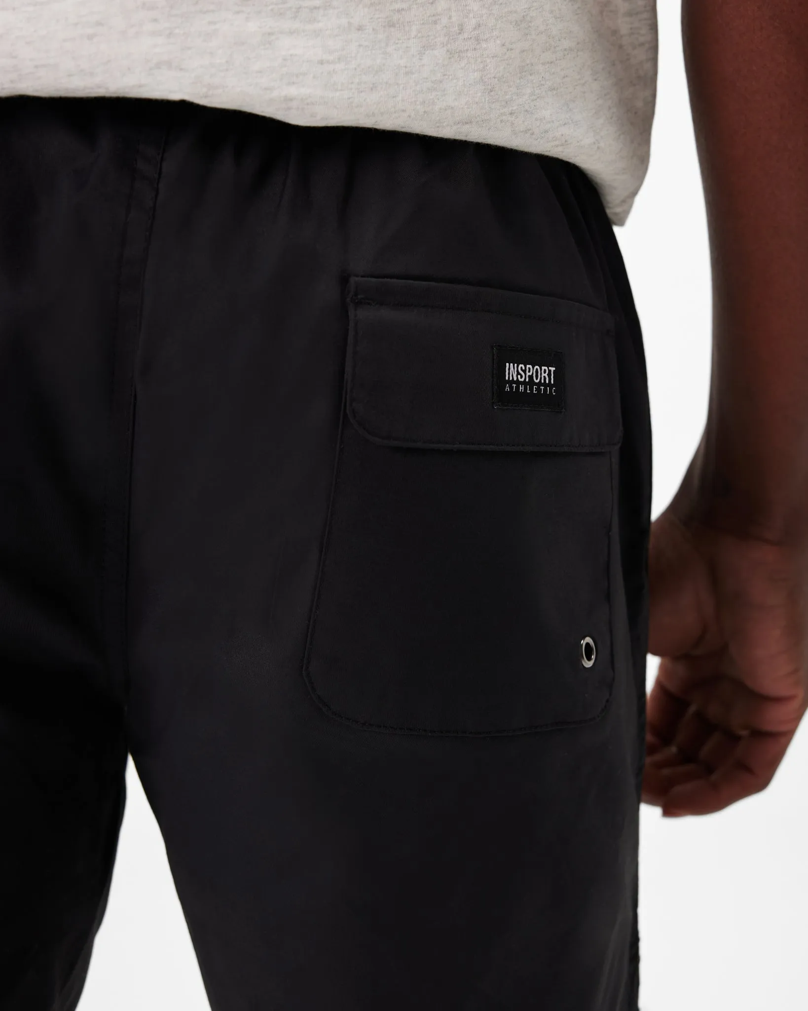INSPORT MEN'S BONDI GYM BLACK SHORTS