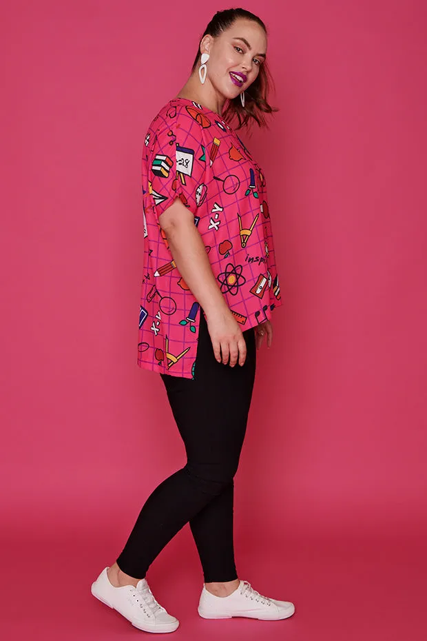 Serena Teachers Pink Top