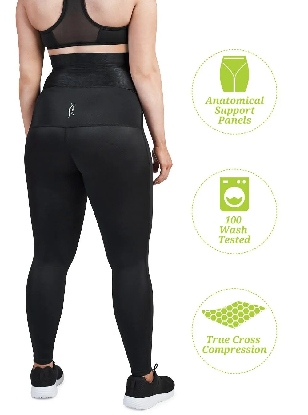 SRC Pregnancy Leggings - Over The Bump - Black