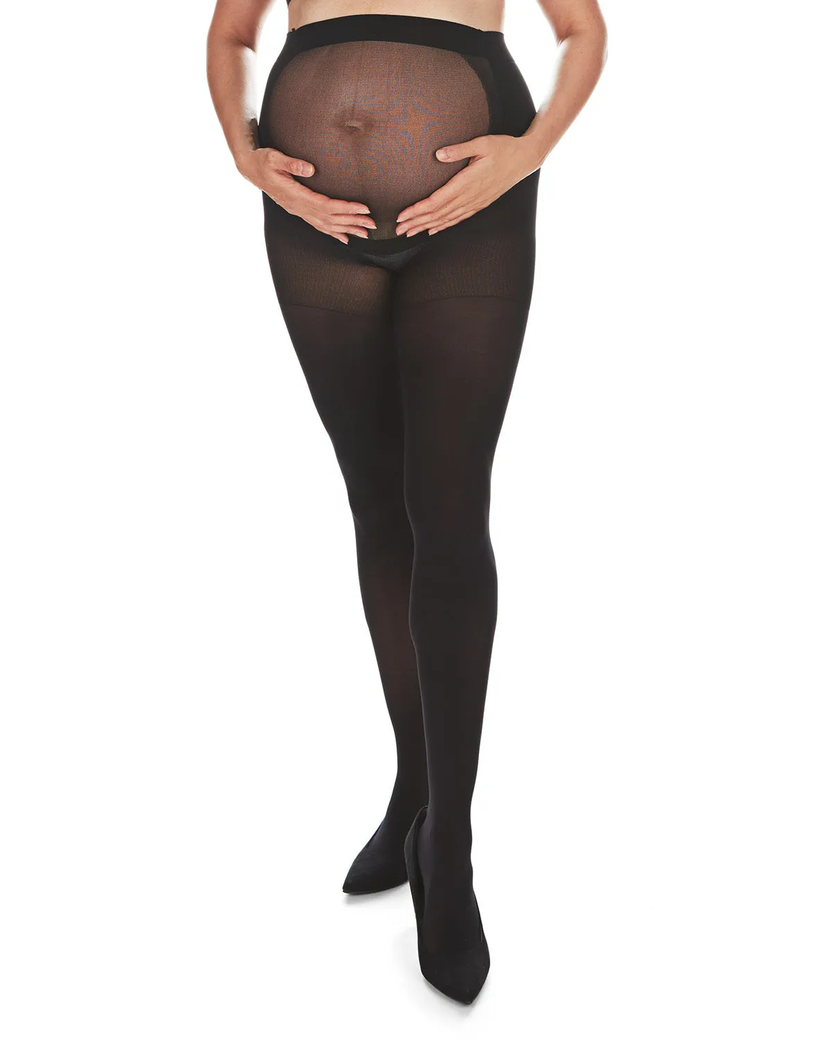 Women's Microfiber 60 Denier Opaque Maternity Tights