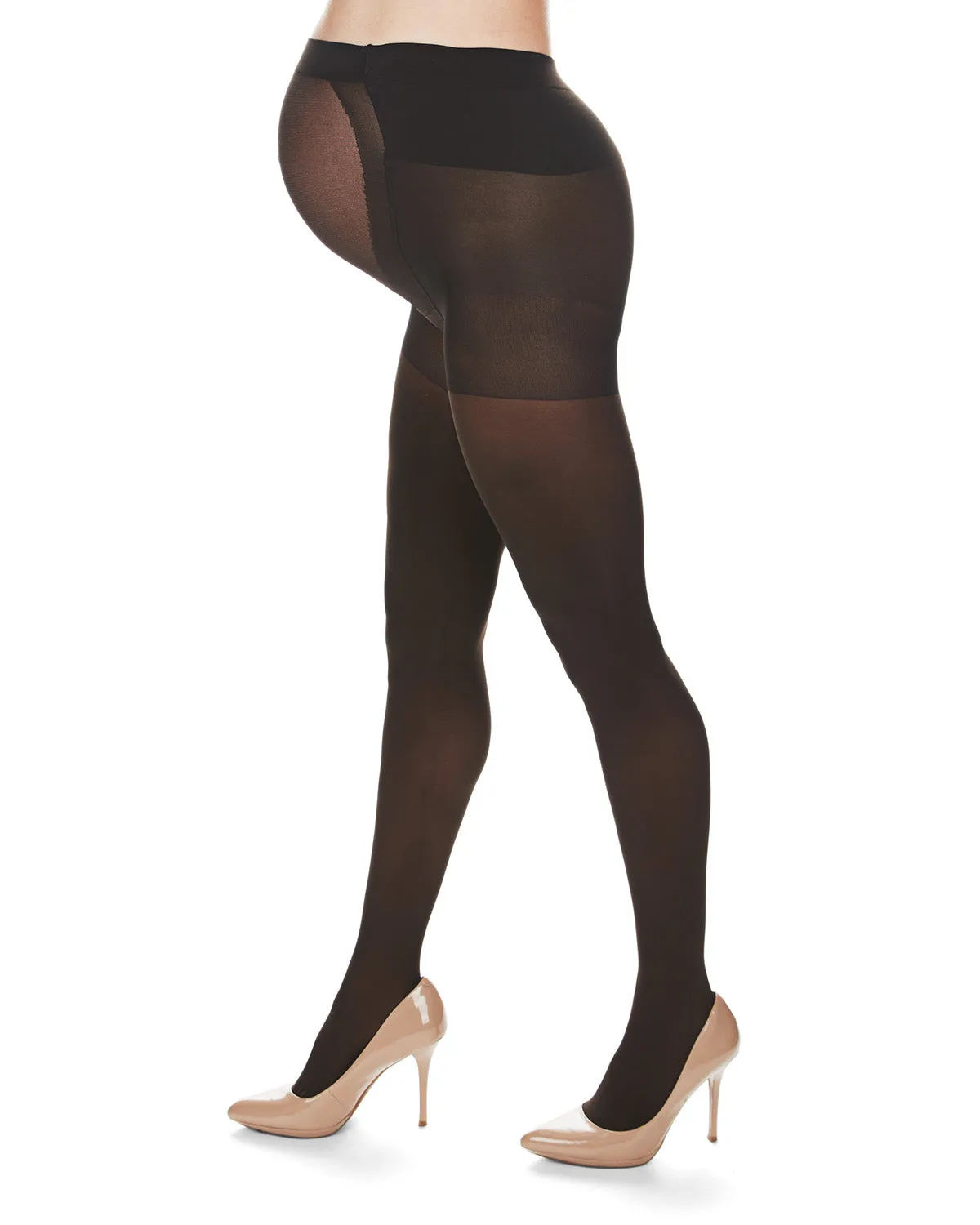 Women's Microfiber 60 Denier Opaque Maternity Tights