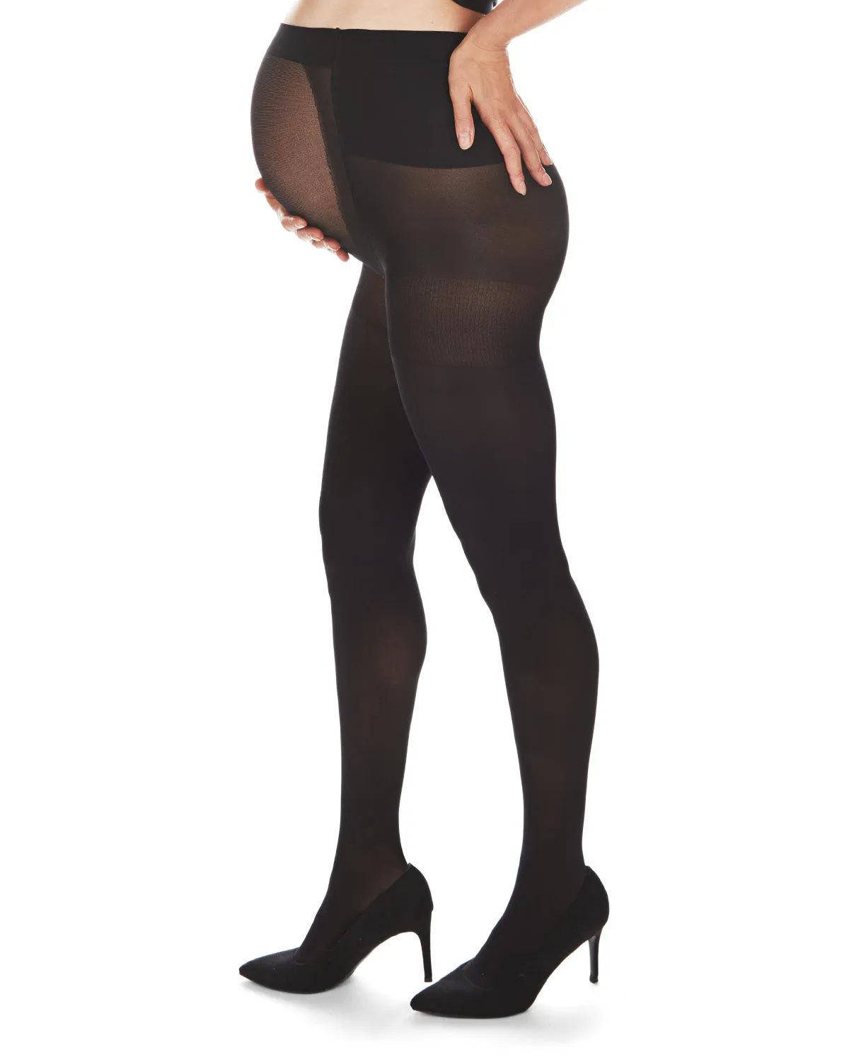 Women's Microfiber 60 Denier Opaque Maternity Tights